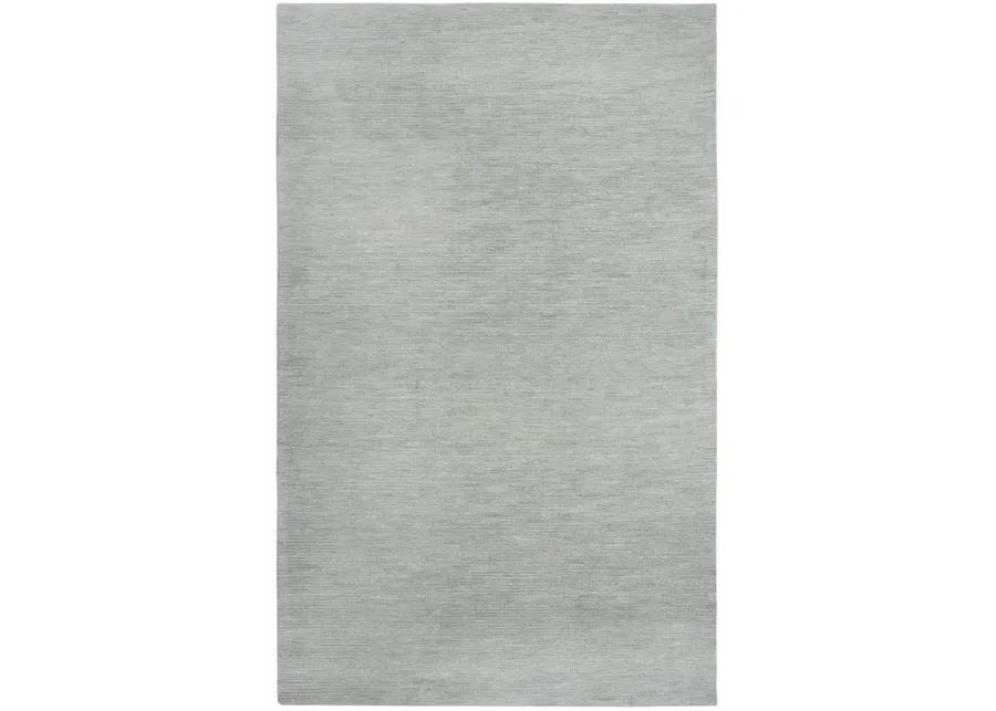 Fifth Avenue Gray Solid Wool 5' x 8' Rectangle Rug