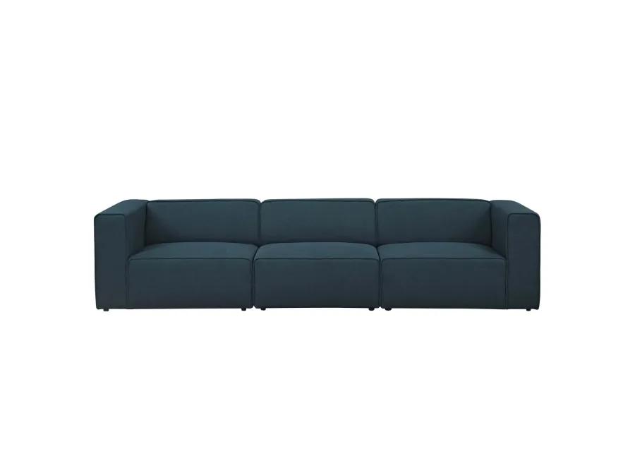 Mingle 3 Piece Upholstered Fabric Sectional Sofa Set