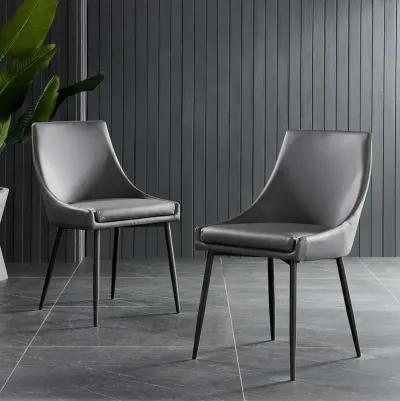 Viscount Vegan Leather Dining Chairs - Set of 2