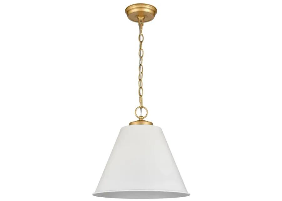 Vellus 14" Wide 1-Light Pendant - Matte White