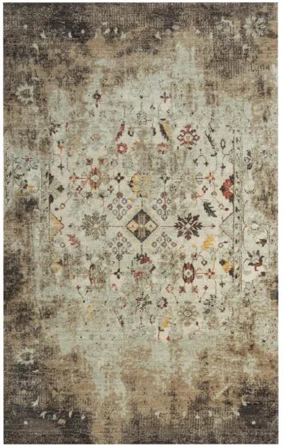 Ovation Beige/Brown distressed/classical N Z wool 9'x12' Rectangle Rug