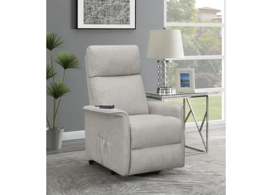 Herrera Power Lift Recliner with Wired Remote Beige