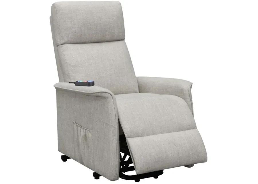 Herrera Power Lift Recliner with Wired Remote Beige