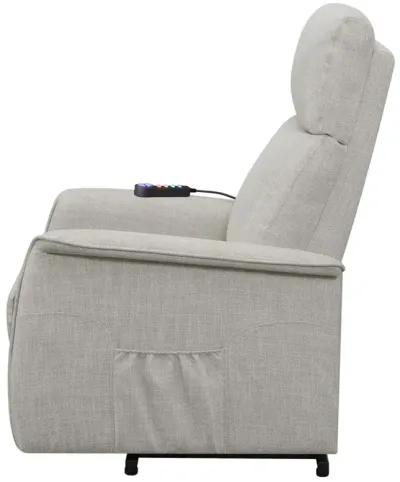 Herrera Power Lift Recliner with Wired Remote Beige