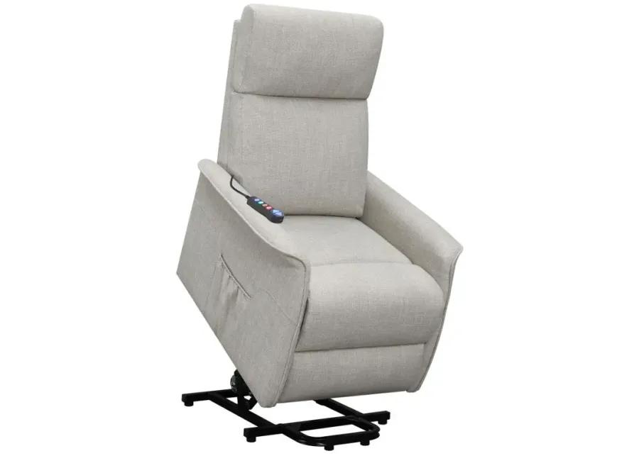 Herrera Power Lift Recliner with Wired Remote Beige