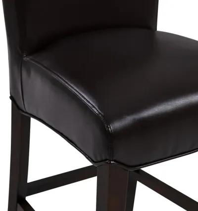 milton bonded leather counter stool, coffee bean