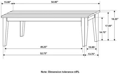 Kingman Rectangular Bench