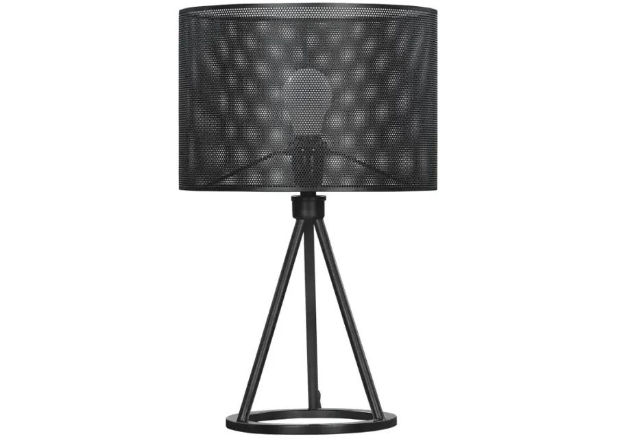 Chapin Metal Mesh Shade Table Lamp Matte Black