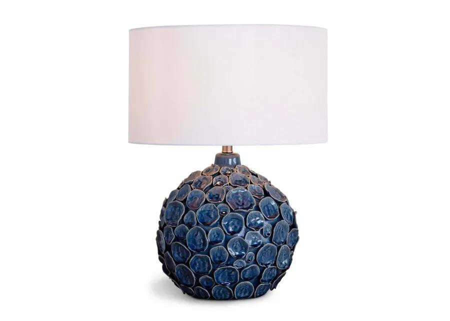 Lucia Ceramic Table Lamp (Blue)