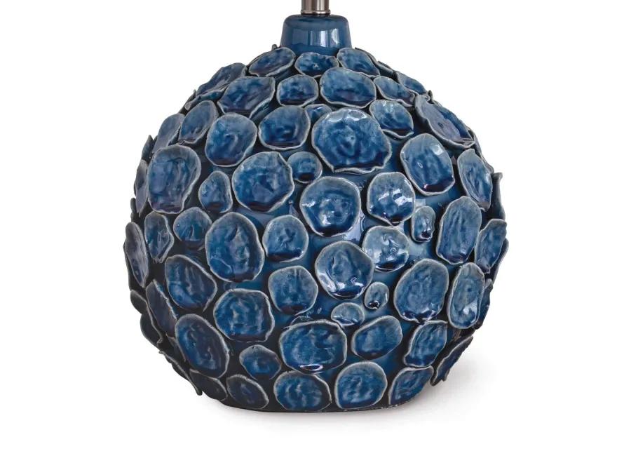 Lucia Ceramic Table Lamp (Blue)