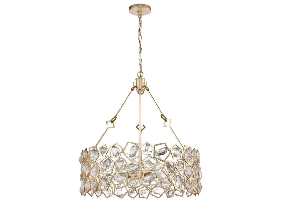 Levana 24" Wide 5-Light Pendant - Gold