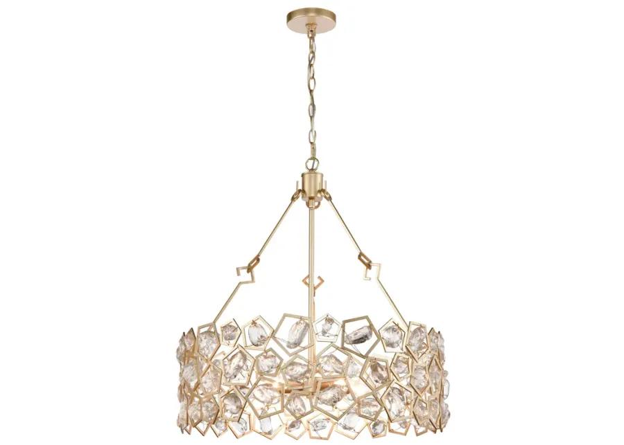 Levana 24" Wide 5-Light Pendant - Gold