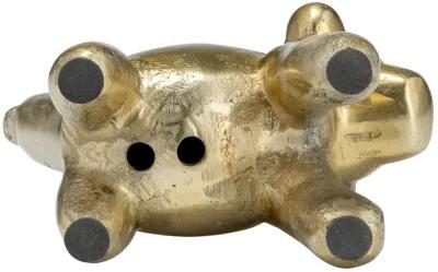 5"l Metal Balloon Monkey, Gold