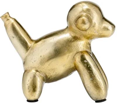 5"l Metal Balloon Monkey, Gold