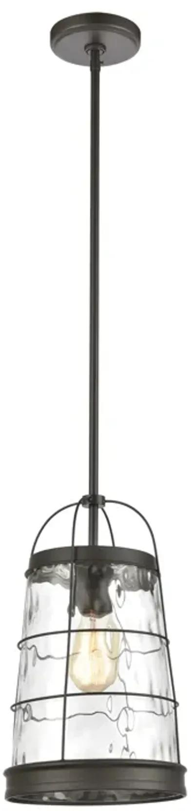 Azaria 9" Wide 1-Light Mini Pendant - Oil Rubbed Bronze