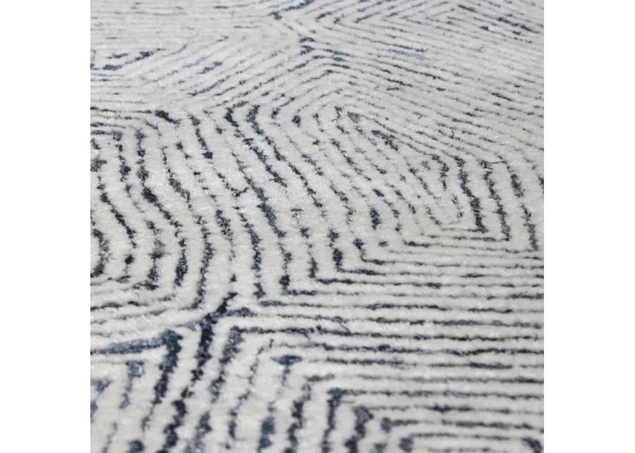 Maze Blue 5 X 8 Rug