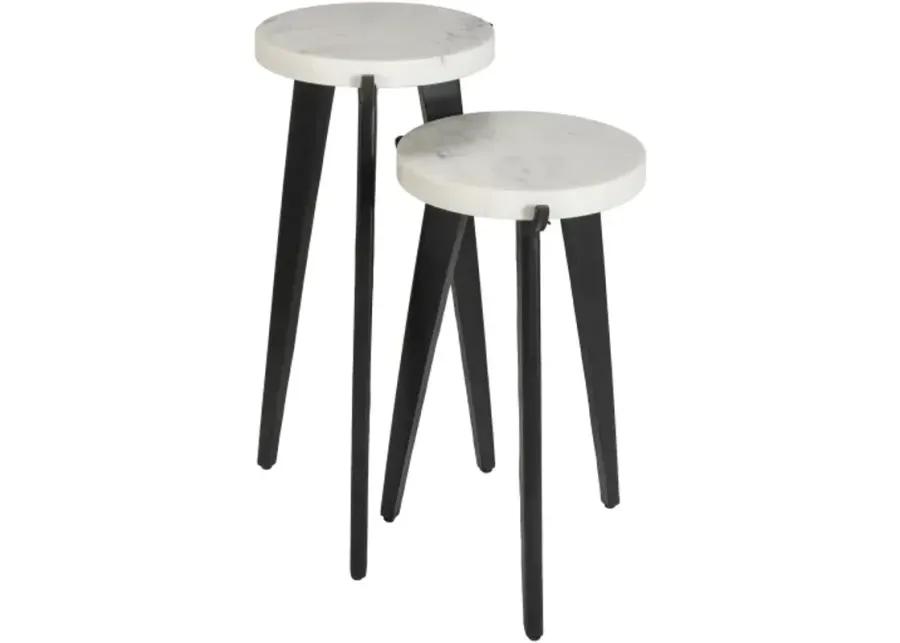 Kampala KPL-001 24"H x 12"W x 12"D,  20"H x 10"W x 10"D End Table