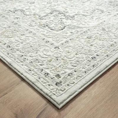 Ila Contemporary Vintage Hi-Low Medallion Area Rug 2' x 3'