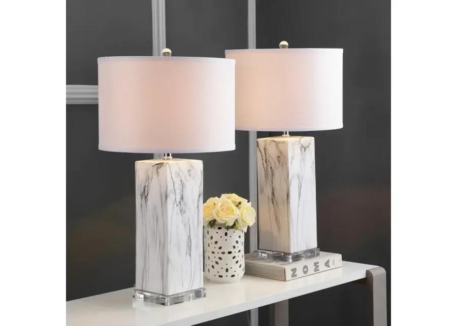 Olympia Marble Table Lamps - Set of 2