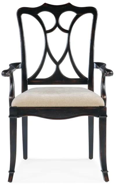 Charleston Upholstered Seat Arm Chair-2 per carton/price ea