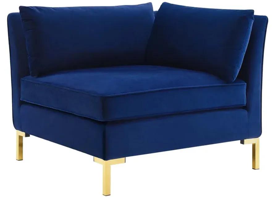 Ardent Performance Velvet Sectional Sofa Corner Chair