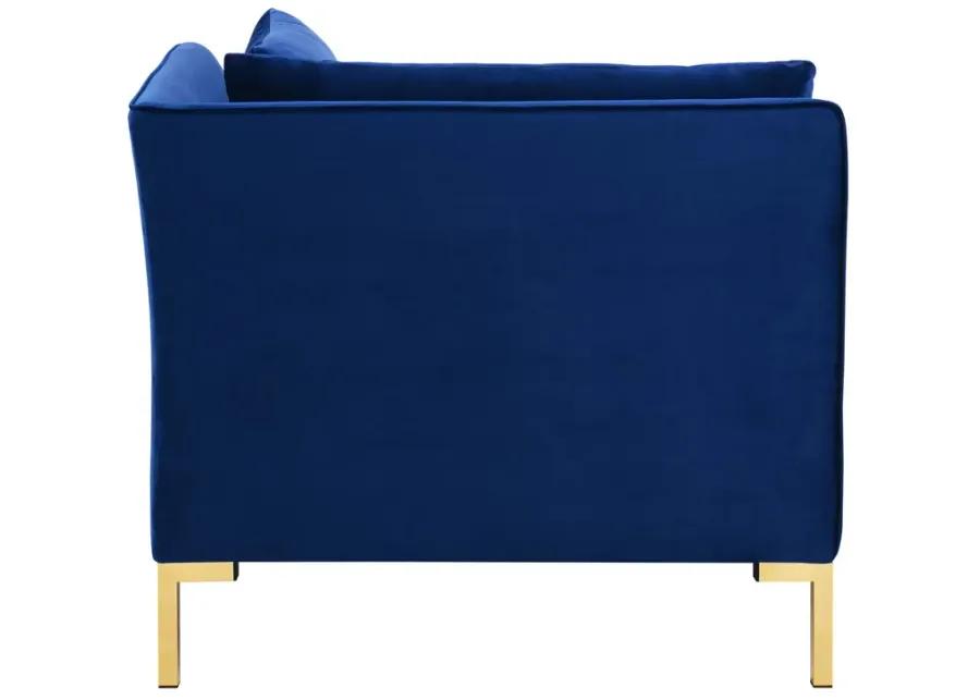 Ardent Performance Velvet Sectional Sofa Corner Chair