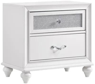 Barzini 2-drawer Nightstand White