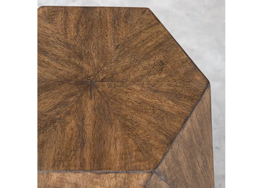 Volker Honey Geometric Accent Table