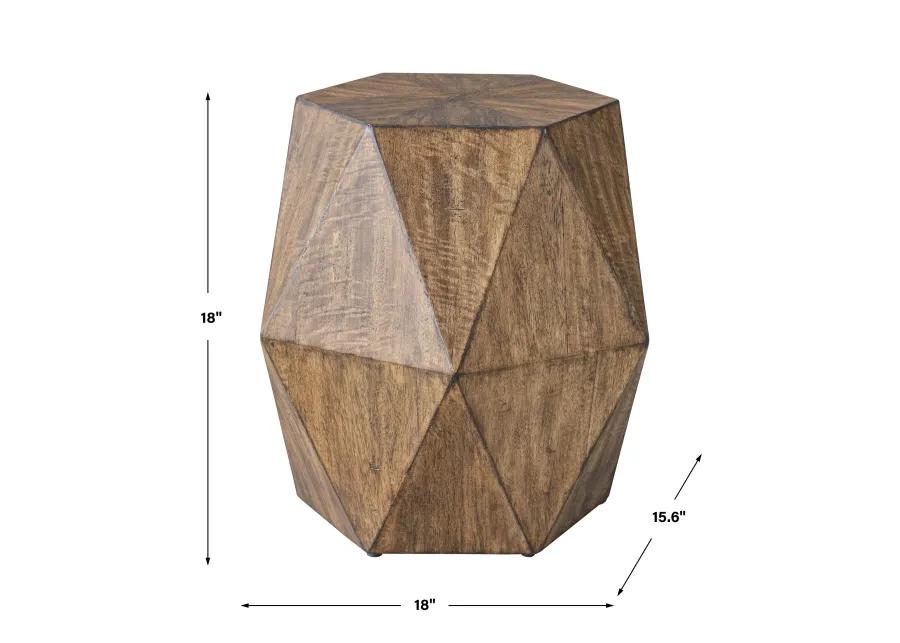 Volker Honey Geometric Accent Table