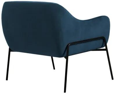 Karen Blue Velvet Modern Accent Chair