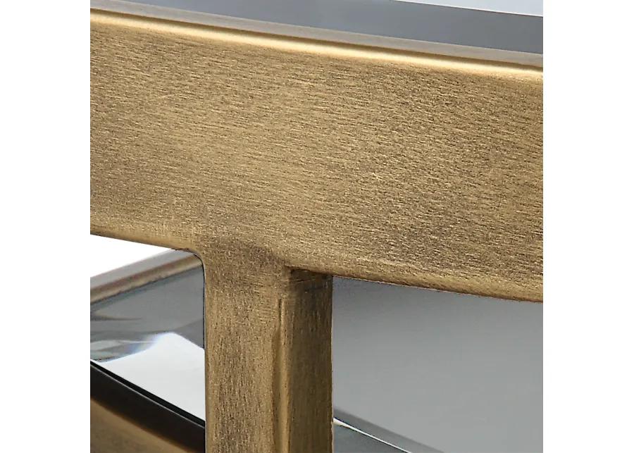 Vista Gold Nesting Tables, Set Of 2