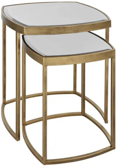 Vista Gold Nesting Tables, Set Of 2