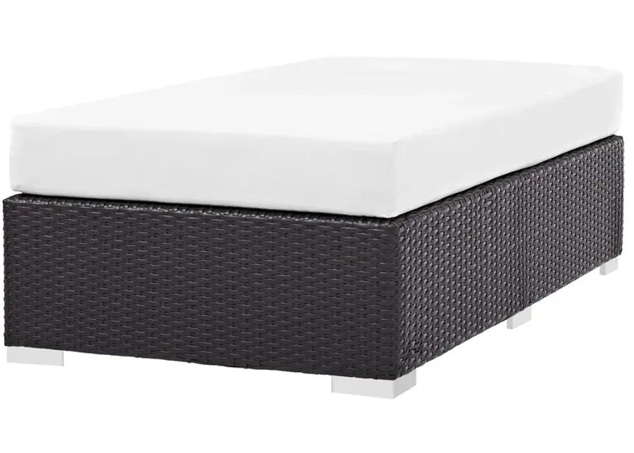 Convene Outdoor Patio Fabric Rectangle Ottoman