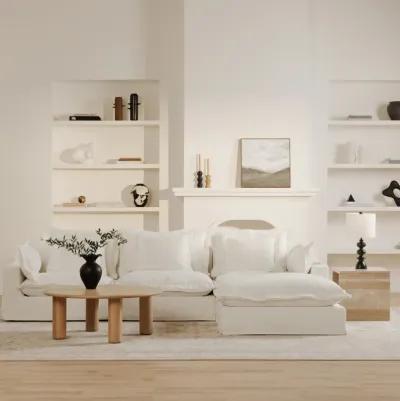 Olivia Slipper Chair White