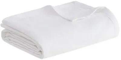 Clean Spaces Gauze White 100% Cotton Lightweight Blanket