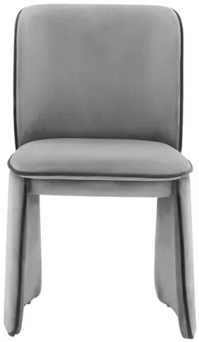 Kinsley Grey Velvet Dining Chair