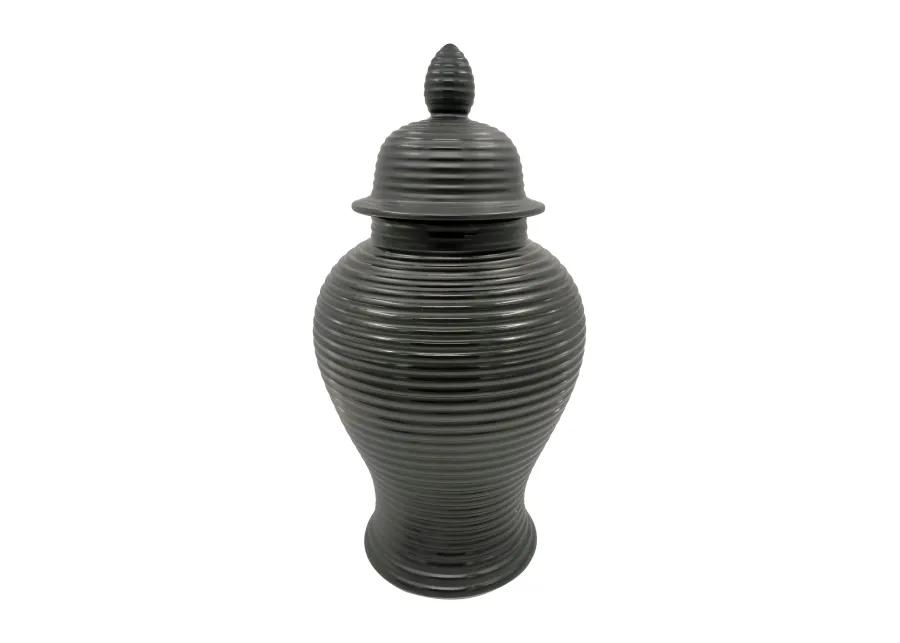 Ribbed Temple Jar - 24"