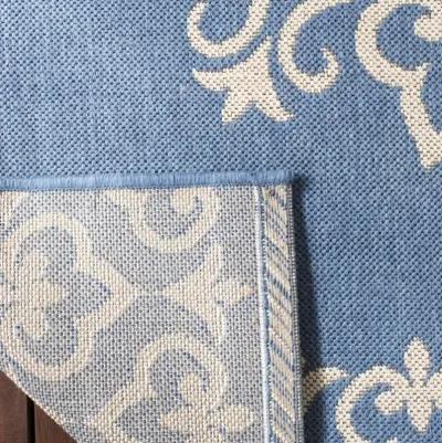 Safavieh BEACH HOUSE Collection BHS183N-4 Cream / Blue 4' X 6'