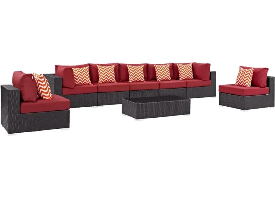 Convene 8 Piece Outdoor Patio Sectional Set