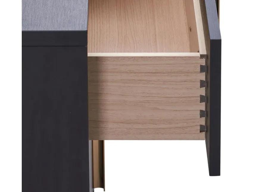 Marceline 2-drawer Nightstand Black