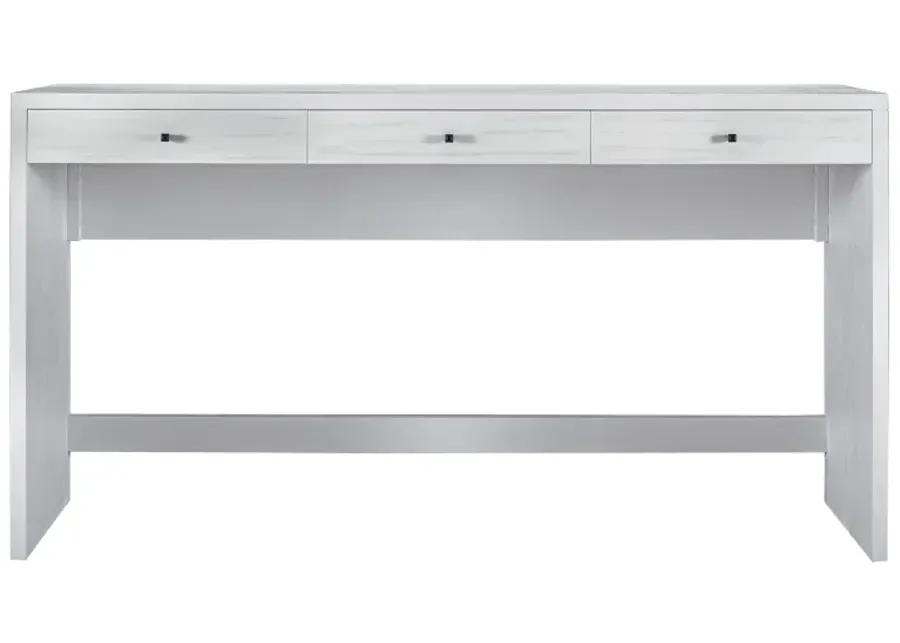 Checkmate Waterfall Console Table - Checkmate White