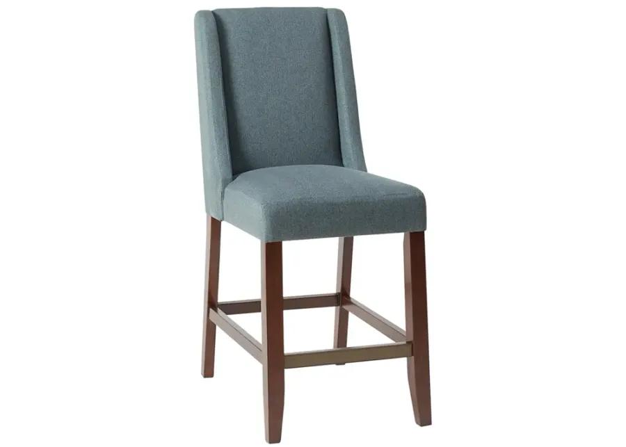 Madison Park Brody Blue Wing Counter Stool