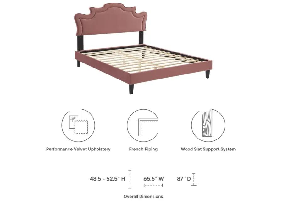 Neena Performance Velvet Twin Bed