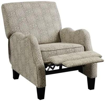 Madison Park Hoffman Beige Multi Push Back Recliner