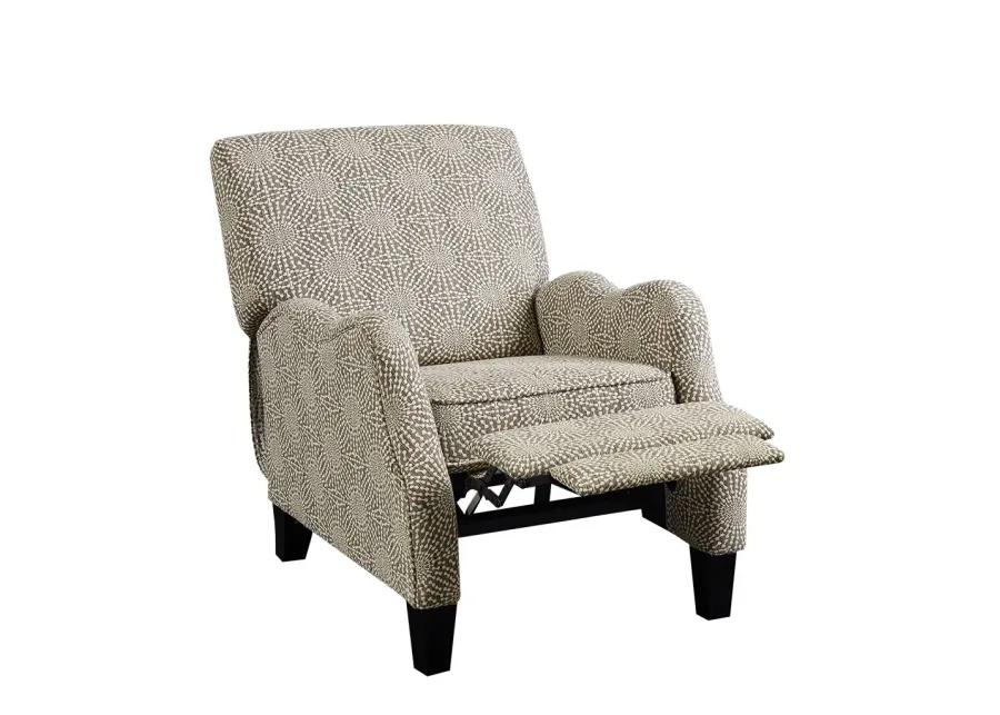 Madison Park Hoffman Beige Multi Push Back Recliner