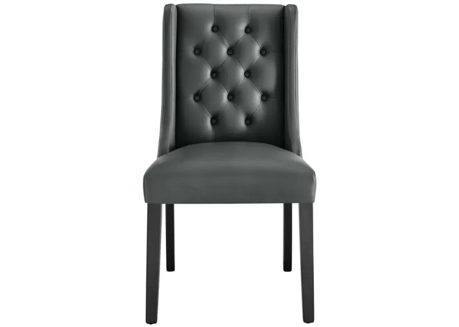 Baronet Button Tufted Vegan Leather Dining Chair