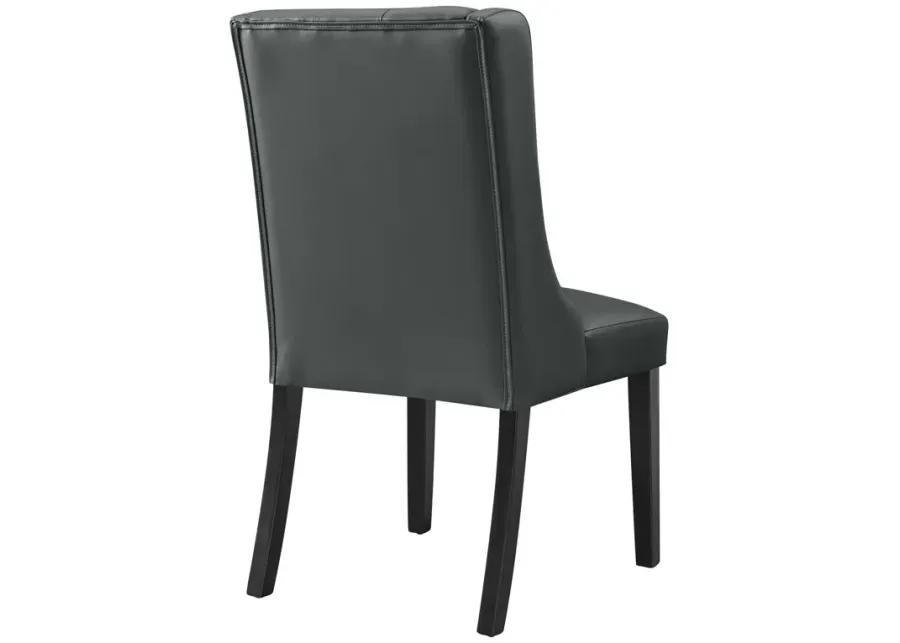 Baronet Button Tufted Vegan Leather Dining Chair