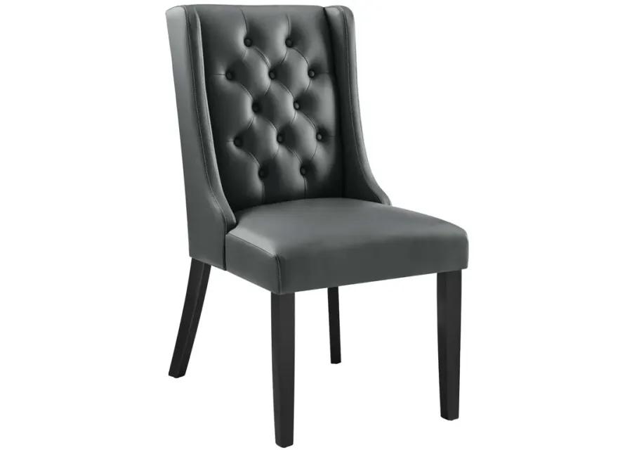 Baronet Button Tufted Vegan Leather Dining Chair