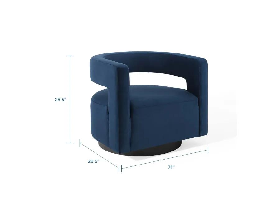 Spin Cutaway Swivel Armchair