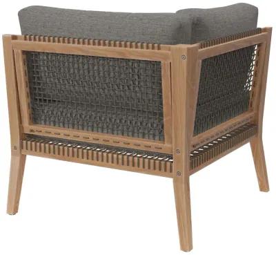 Clearwater Outdoor Patio Teak Wood Corner Chair